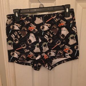 Women's Star Wars Patterned Wodbottom Shorts